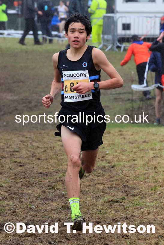 Boys Under-15s 2023 National Cross Country Relays, Berry Hill Park, Mansfield.  Photo: David T. Hewitson/Sports for All Pics